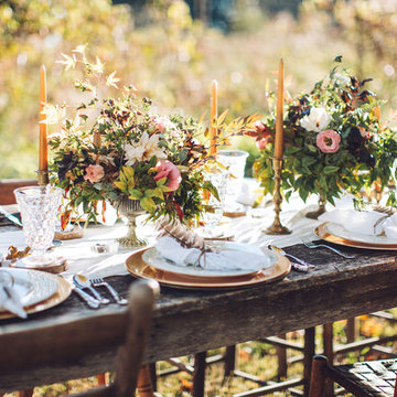 Slow Flowers: 35 Thanksgiving Centerpieces and Tabletop Ideas