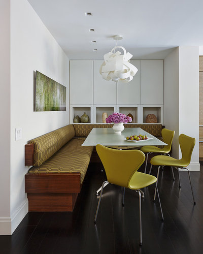 Contemporary Dining Room by Robert Kaner Interior Design