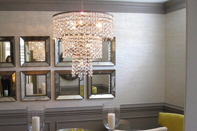 This is an example of a modern dining room in Boise.