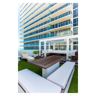 South Beach Penthouse - Rooftop Terrace - Modern - Dining Room - Miami ... - South Beach Penthouse Dining Decor