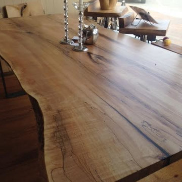 SPALTED MAPLE LIVE EDGE DINING TABLE