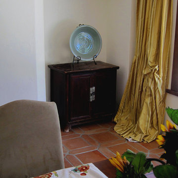 Spanish style Niche in Santa Barbara Dining Room