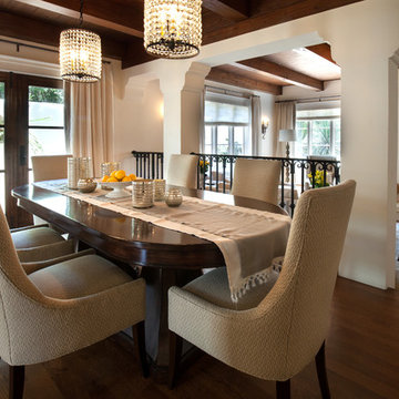 Spanish White Mediterranean Dining Room