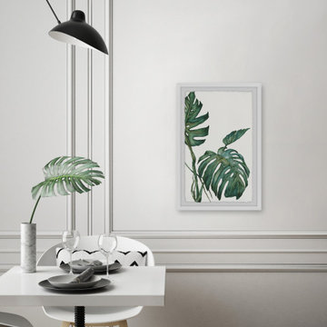 "Split Leaves" Framed Painting Print
