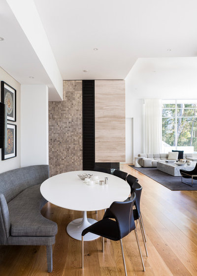 Contemporary Dining Room by D'Cruz Design Group
