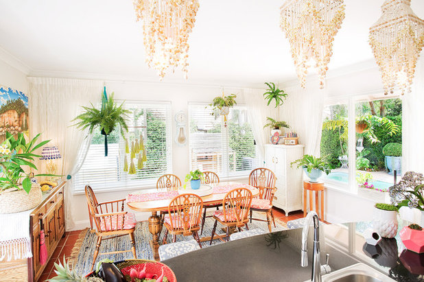 Eclectic Dining Room by Touch Interiors by Bronwyn Poole