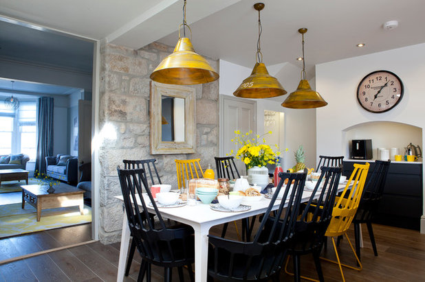 Beach Style Dining Room by Camellia Interiors Ltd