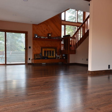 STAINED RED OAK HARDWOOD IN PRIVATE RESIDENCE - 2019