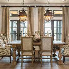 Transitional Dining Room by JPID Construction & Design LLC