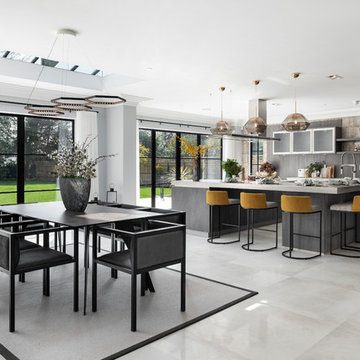 Striking Industrial Kitchen for Newly Built Home, Buckinghamshire