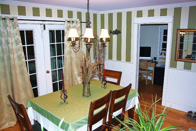 Dining room - traditional dining room idea in Portland Maine