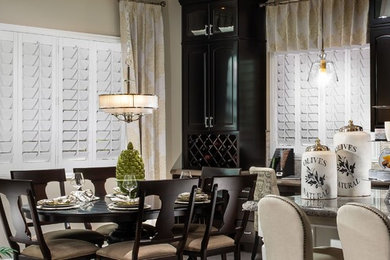 Dining room - traditional dining room idea in Detroit
