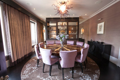 Inspiration for a classic dining room in Berkshire.