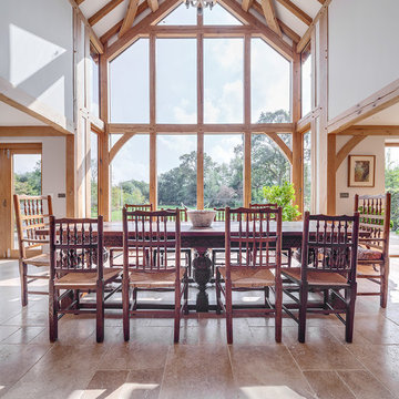 Stunning vaulted oak frame rooms