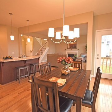 Summer Lake Model Home Near Rochester - Main Level Open Concept Dining and Livin