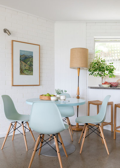 Beach Style Dining Room by Popham Interiors