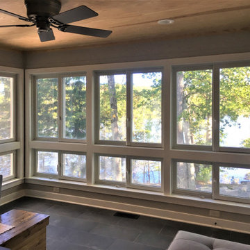 Sunroom of Lakeside Cabin Addition and Renovation