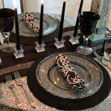 Table Setting (Black & Silver)