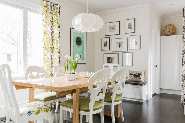 Transitional Dining Room by Annie Hall Interiors