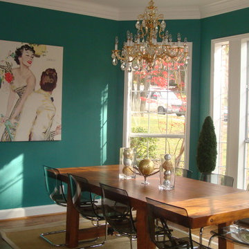 Teal Dining Room