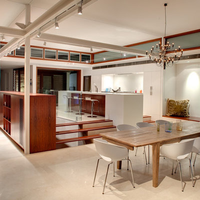 Inspiration for a contemporary great room remodel in Sydney