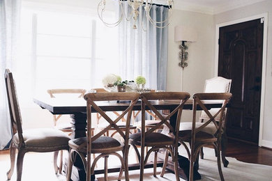 Inspiration for a cottage dining room remodel in Houston