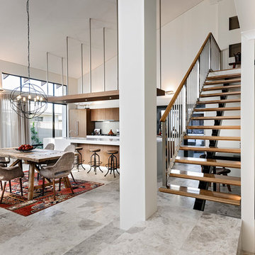 The Bletchley Loft- Staircase, Dining & Kitchen