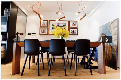 Idée de décoration pour une salle à manger design.