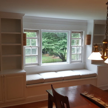 The Feldman Built-In Bookcases with Window Seat