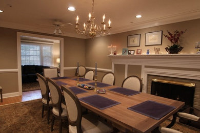 Transitional dining room photo in Philadelphia