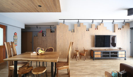 Houzz Tour: A 5-Room HDB Flat Becomes a Rustic Country Retreat