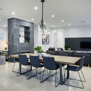 Inspiration for a contemporary dining room in Perth.
