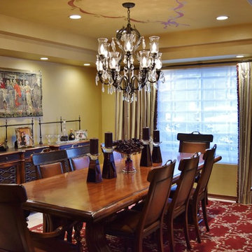 The Rubin Dining Room and Family Room Remodel in Encino, Ca.