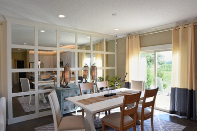 Inspiration for a craftsman dining room remodel in Other