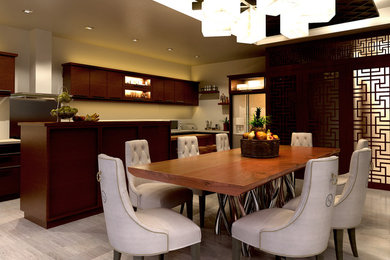 Dining room - contemporary dining room idea in Other