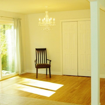 This former guest bedroom has been renovated into a dining space.