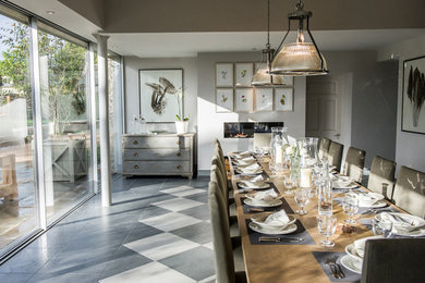Photo of a country dining room in Gloucestershire.