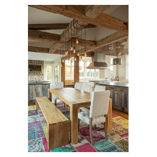 Timbers - Rustic - Dining Room - Minneapolis - by Manomin Resawn ...