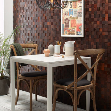 Timberwall Mosaic Collection - Chessboard Ash Brown