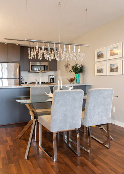 Contemporary Dining Room by Heather Merenda