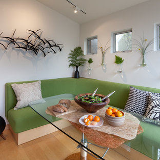 Tiny House: Dining banquette by Kimball Starr Interior Design