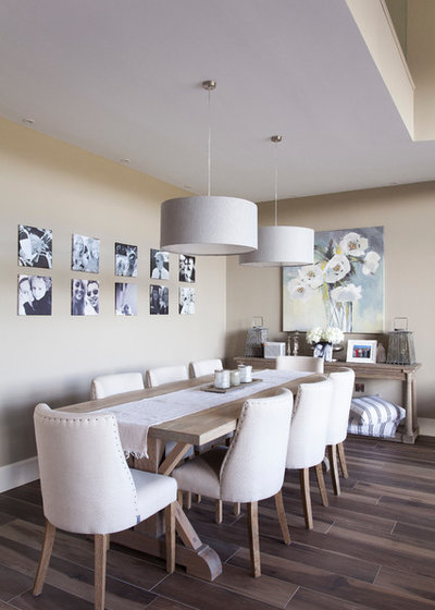 Transitional Dining Room by Woodale
