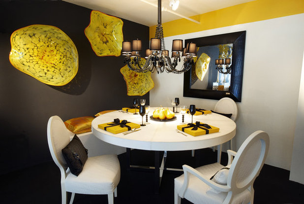 Contemporary Dining Room by Tracy Murdock Allied ASID
