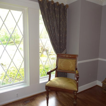 Traditional 1st Floor Renovation - Dining Room Curtains