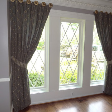 Traditional 1st Floor Renovation - Dining Room Curtains