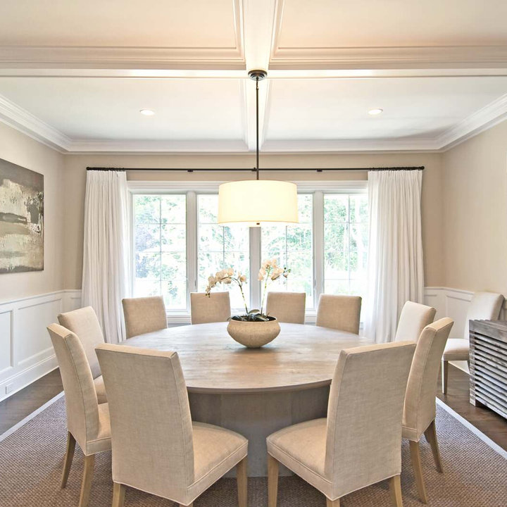 75 Traditional Dining Room with Beige Walls Ideas You'll Love - March ...