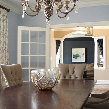 Traditional Dining Room with Transitional Elements