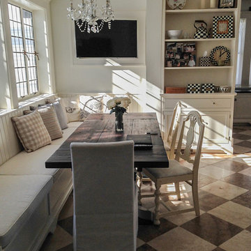 Traditional Montclair Kitchen and Banquette