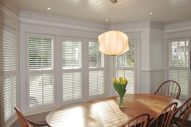 Traditional small louver shutters