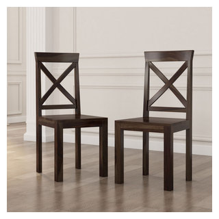 rustic wooden dining chairs